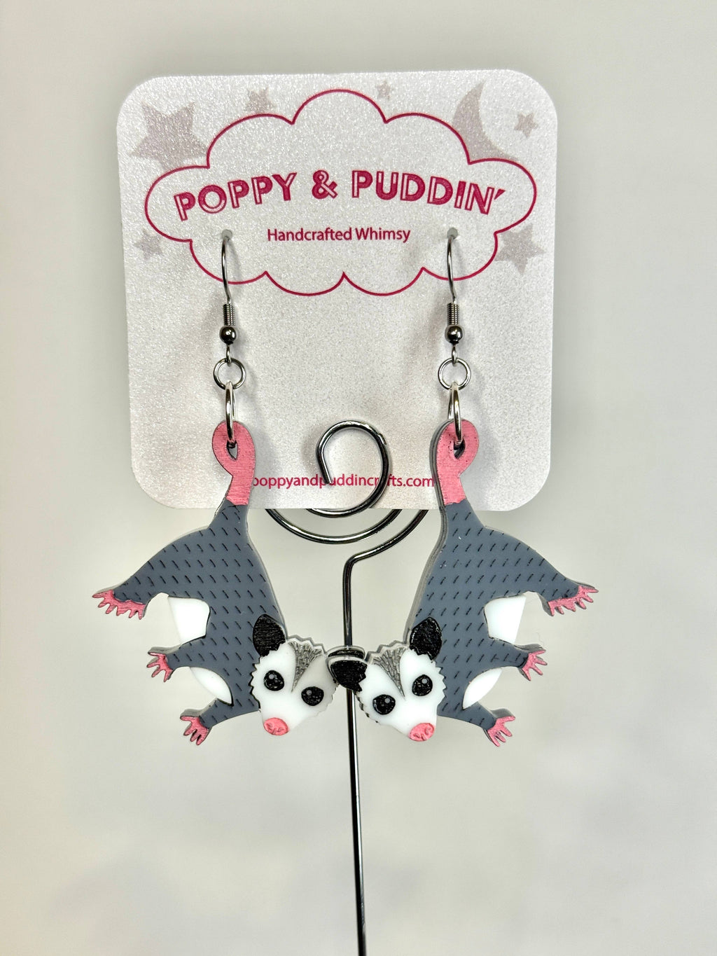 Baby Opossum Earrings