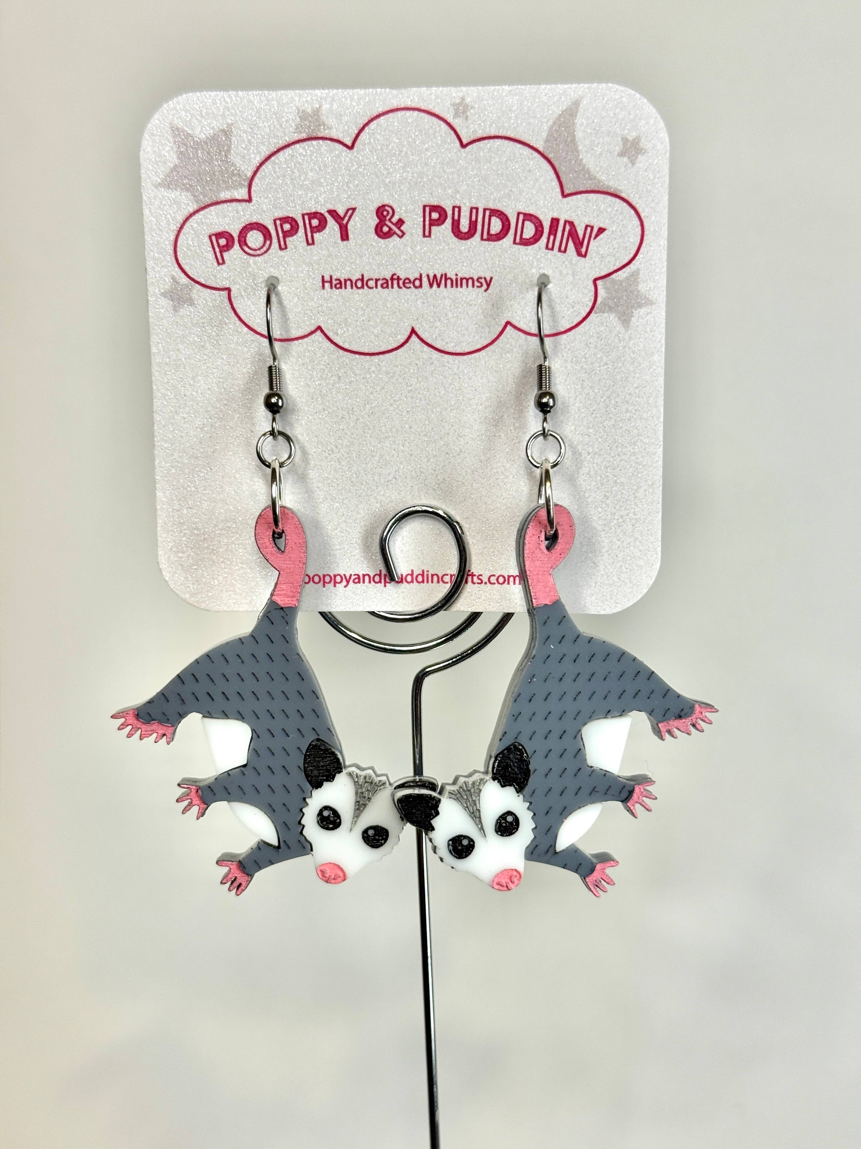 Baby Opossum Earrings