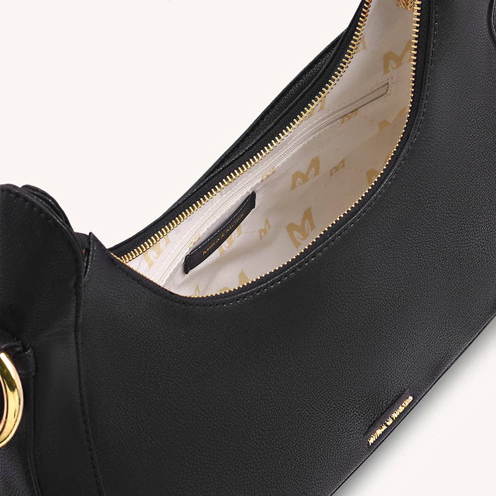 Mira & Moss Ava Shoulder Bag - Black: BLACK