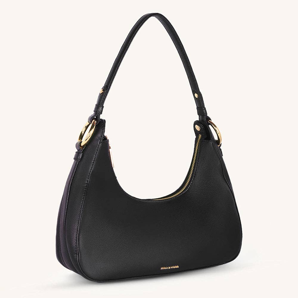 Mira & Moss Ava Shoulder Bag - Black: BLACK