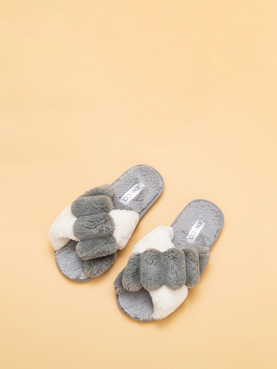 Amanda Two-Tone Slippers | SLP2120 : Sage / Medium