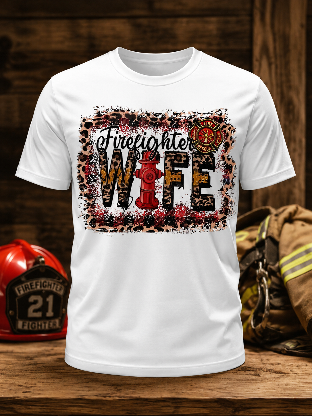Firefighter Wife with firehose