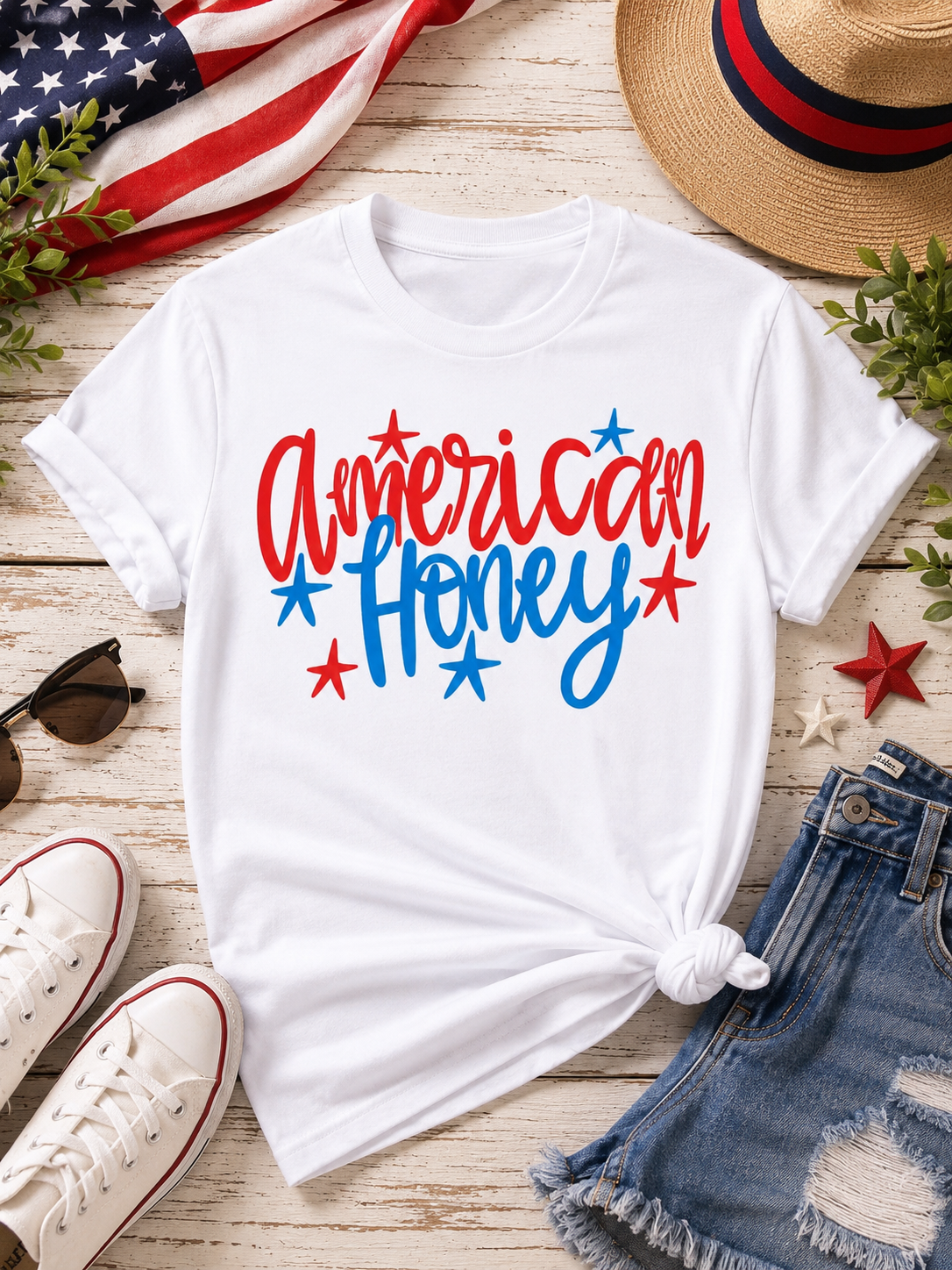 American Honey crew neck t-shirt