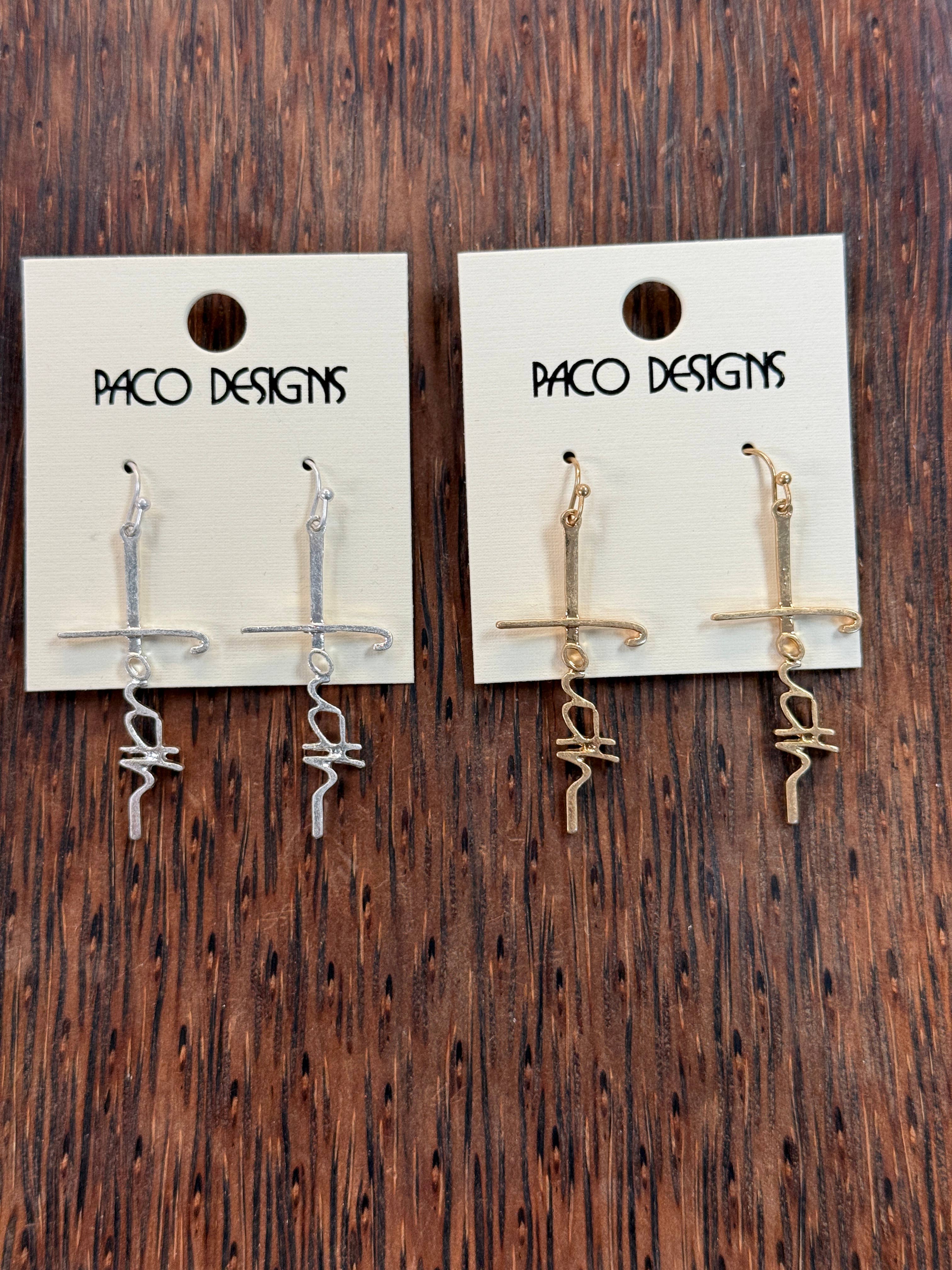 Faith in the Cross Dangle Earrings: Silver