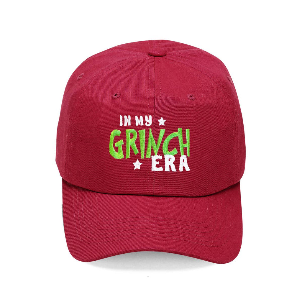 In my Grinch Era Cap: Hot Pink
