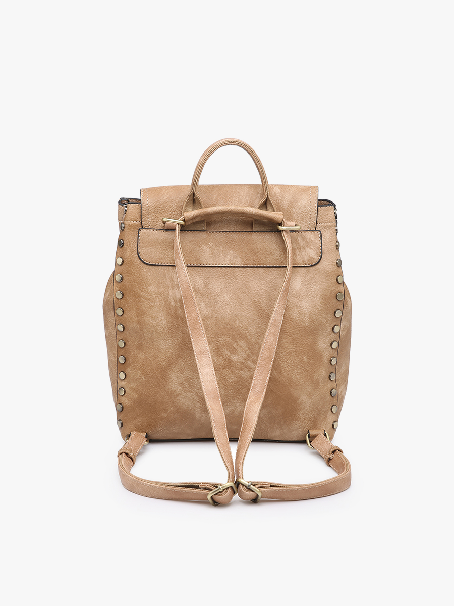 Bex Distressed Backpack | M1841DS : Olive