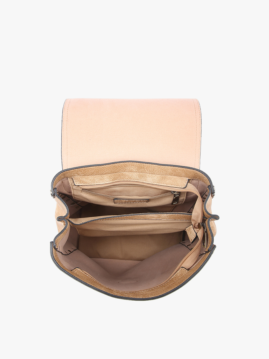 Bex Distressed Backpack | M1841DS : Olive