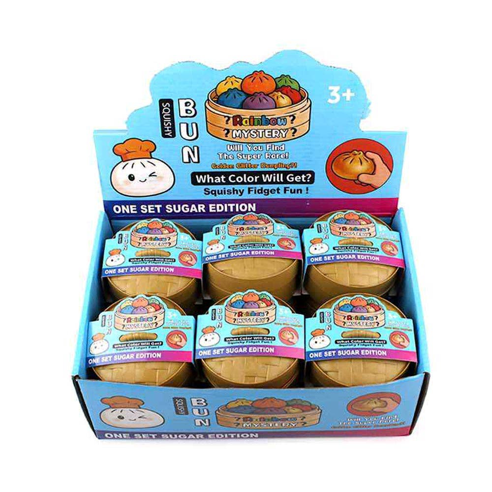 12PCS - Marble Squishy Mystery Dumpling Stress Relief Squishy Toy