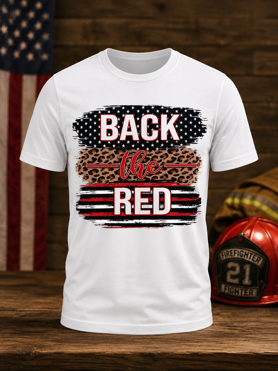 Back the Red crew neck t shirt
