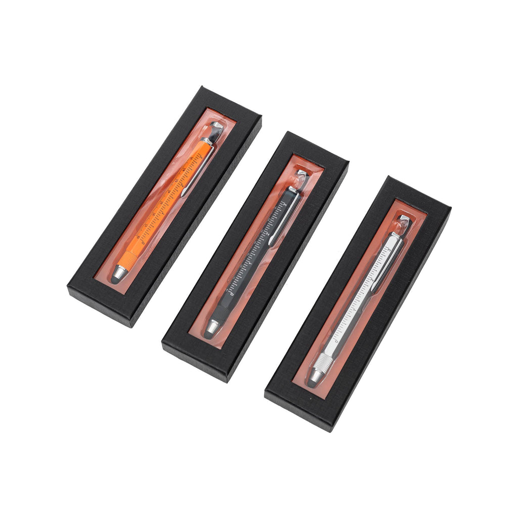 Friken Cool Pen | 6-in-1 Tech Multi-Tool Pen: Black