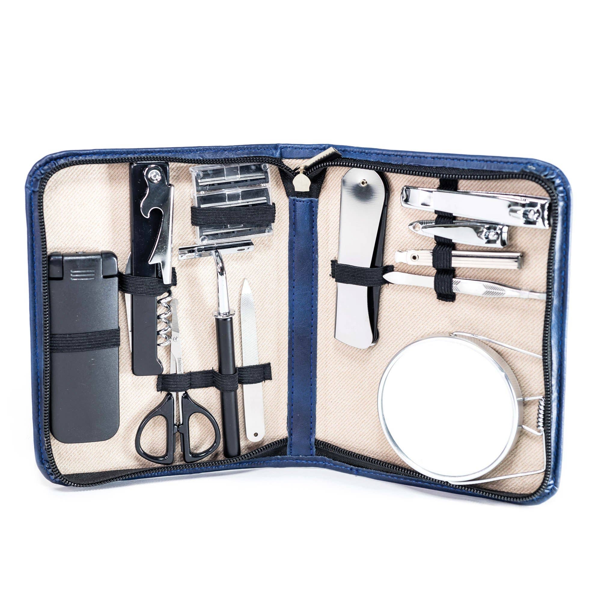 Mr. On the Move Grooming Kit | Men's Travel Toiletry Kit: Brown