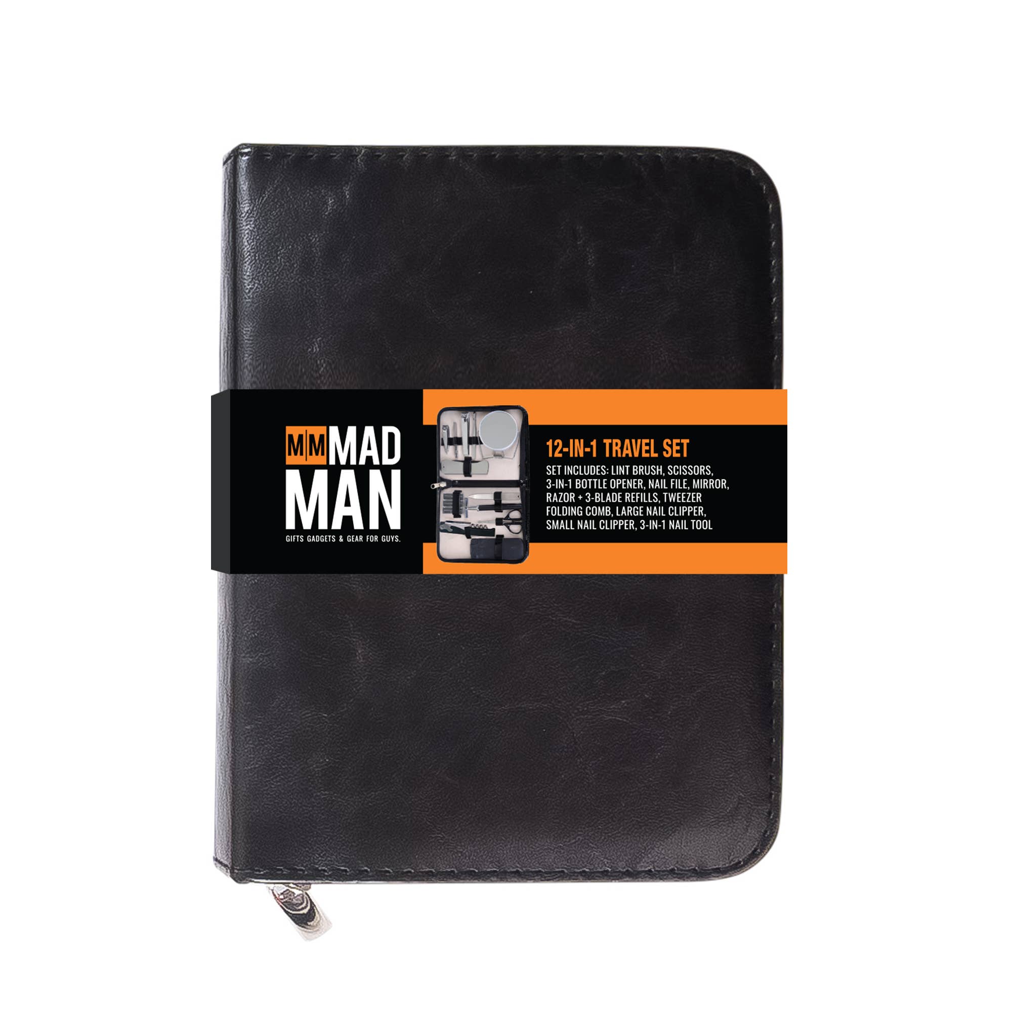 Mr. On the Move Grooming Kit | Men's Travel Toiletry Kit: Brown