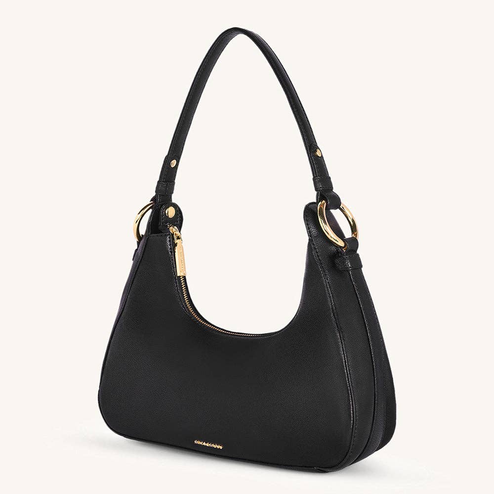 Mira & Moss Ava Shoulder Bag - Black: BLACK