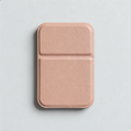 Faux PU Leather Pocket Mirror: Dusty Pink / One Size