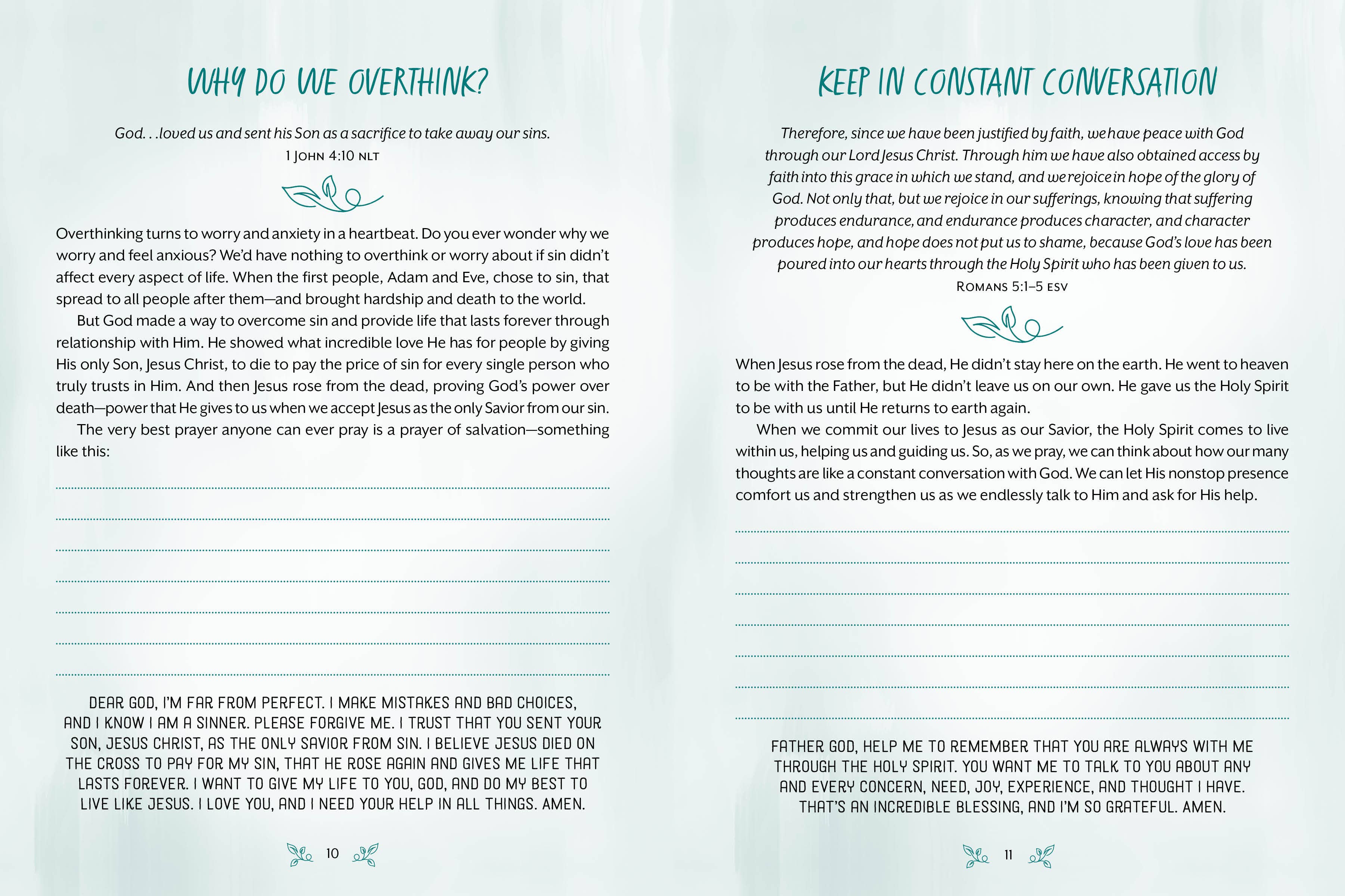 The Overthinker's Devotional Journal