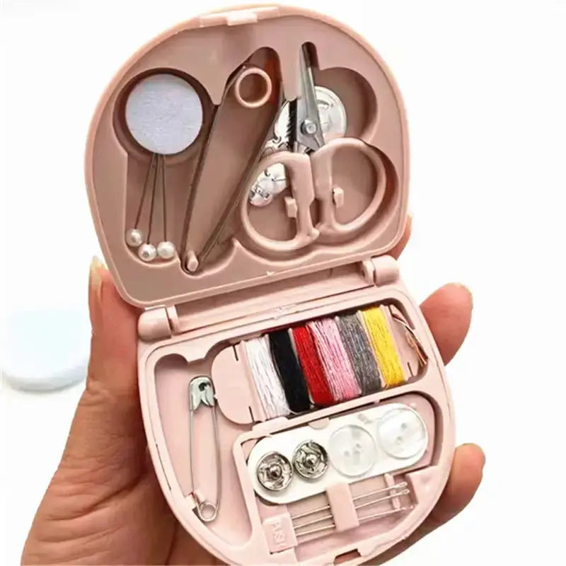 Portable Mini Sewing Kit, Emergency Clothing Fix Kit, Gift: Pink