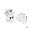 Portable Mini Sewing Kit, Emergency Clothing Fix Kit, Gift: White