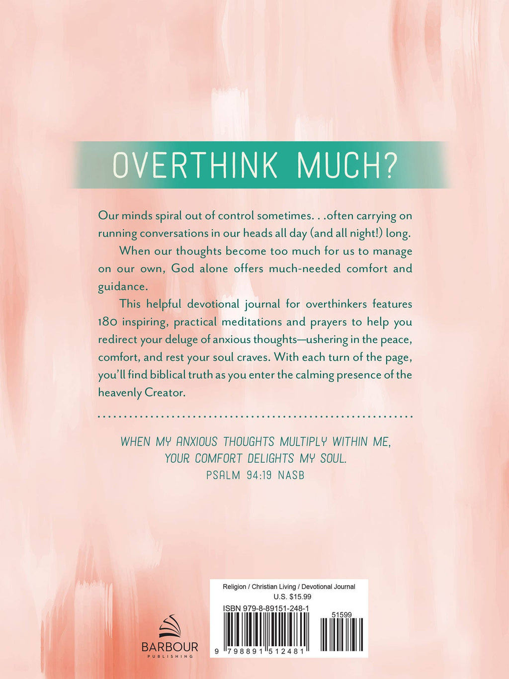The Overthinker's Devotional Journal