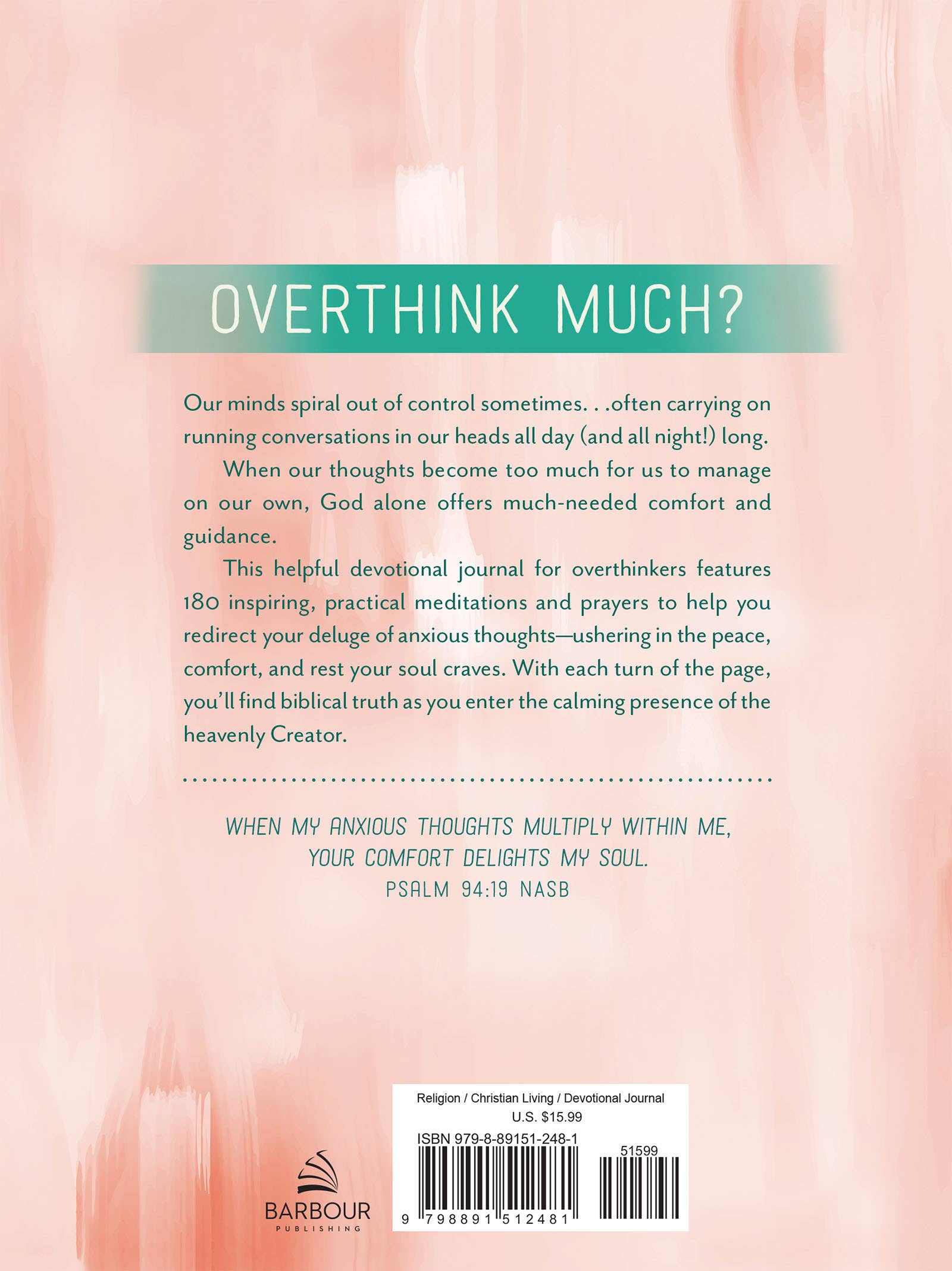 The Overthinker's Devotional Journal
