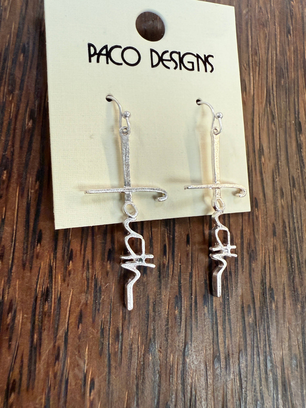Faith in the Cross Dangle Earrings: Gold