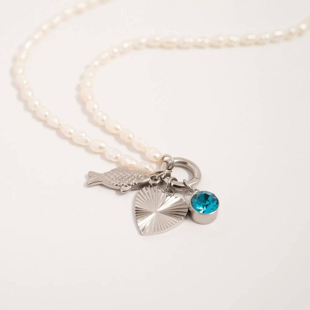 18K Gold PVD Stainless Steel Fish Charm: Stainless