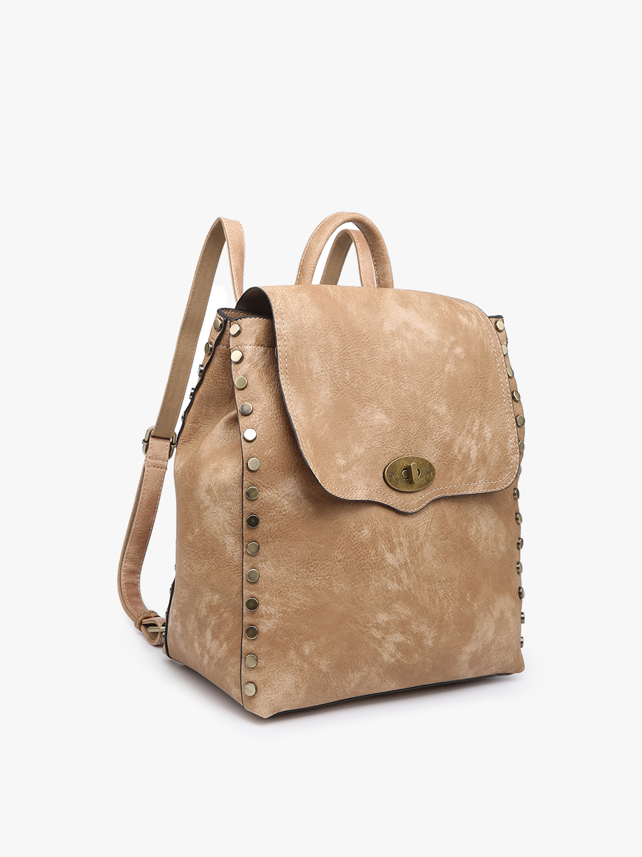 Bex Distressed Backpack | M1841DS : Brown