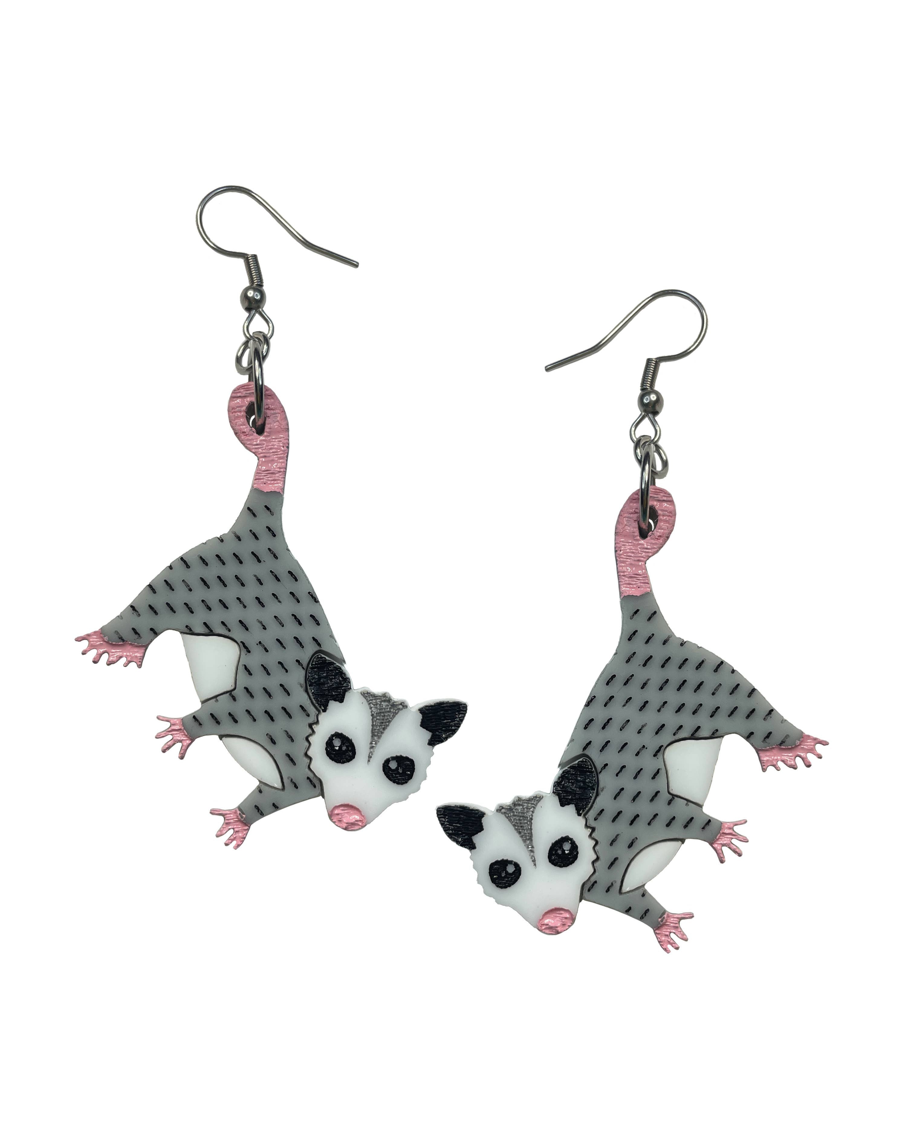 Baby Opossum Earrings