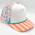 Striped Bill Fishing Lure Mesh Cotton Trucker Hat