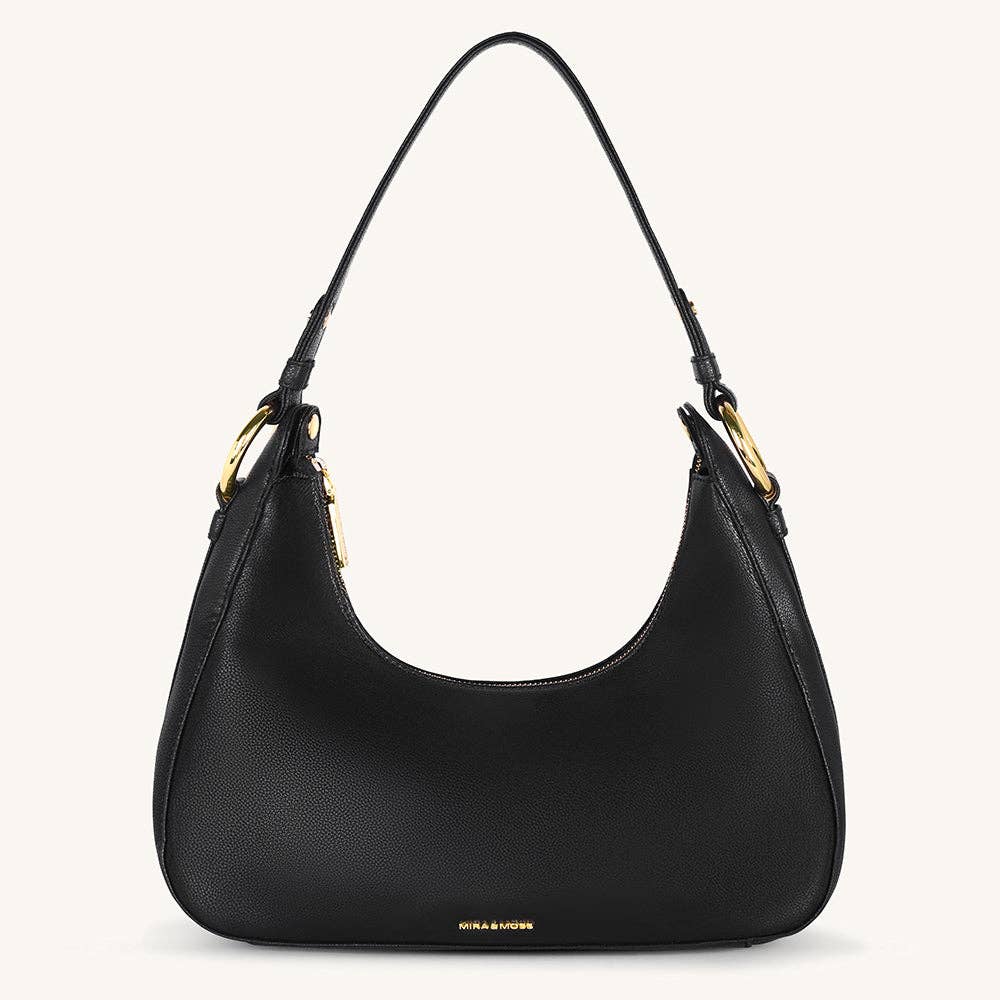 Mira & Moss Ava Shoulder Bag - Black: BLACK
