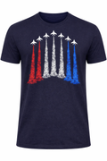 July 4th Red White and Blue Airplane