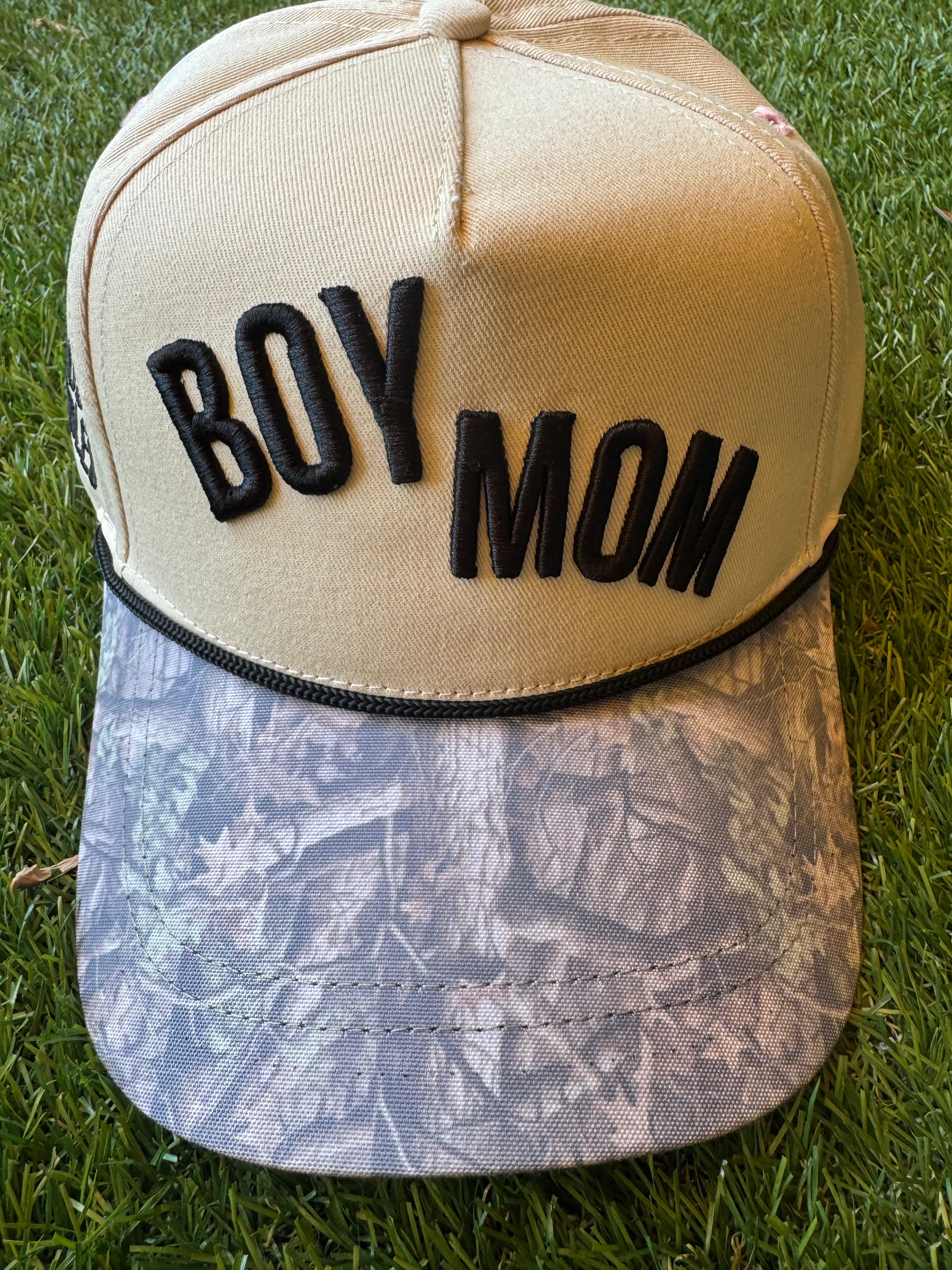 Boy Mom Embroidered Canvas Hat