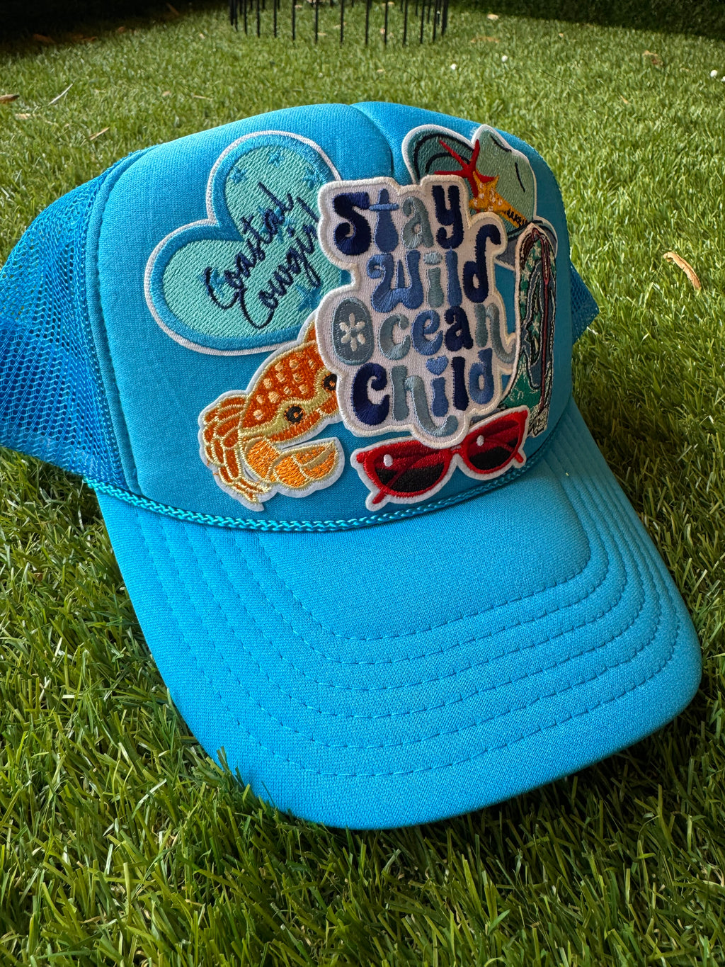 Stay Wild Ocean Child mesh trucker hat