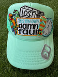 Jimmy Buffet theme trucker hat