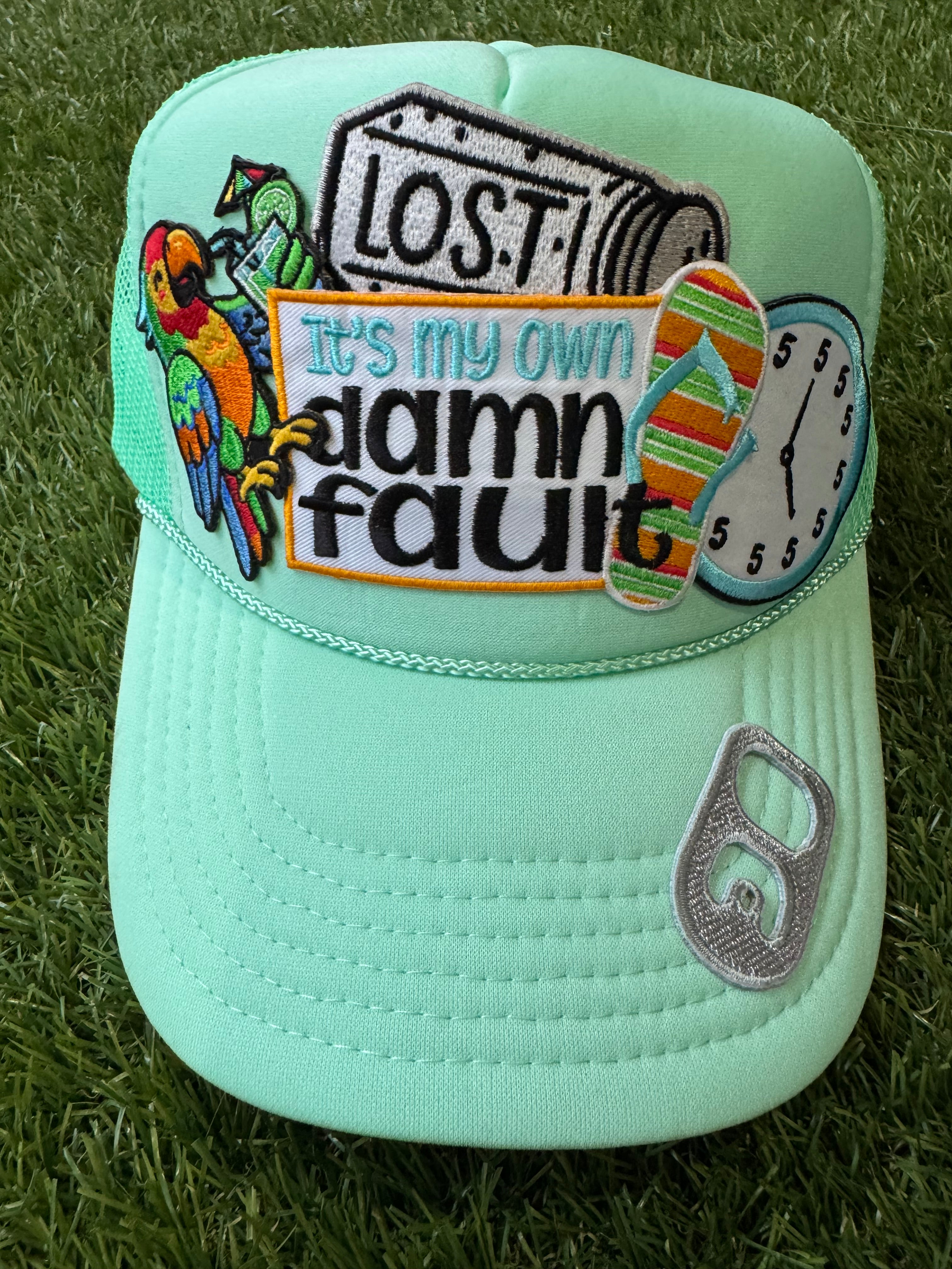 Jimmy Buffet theme trucker hat