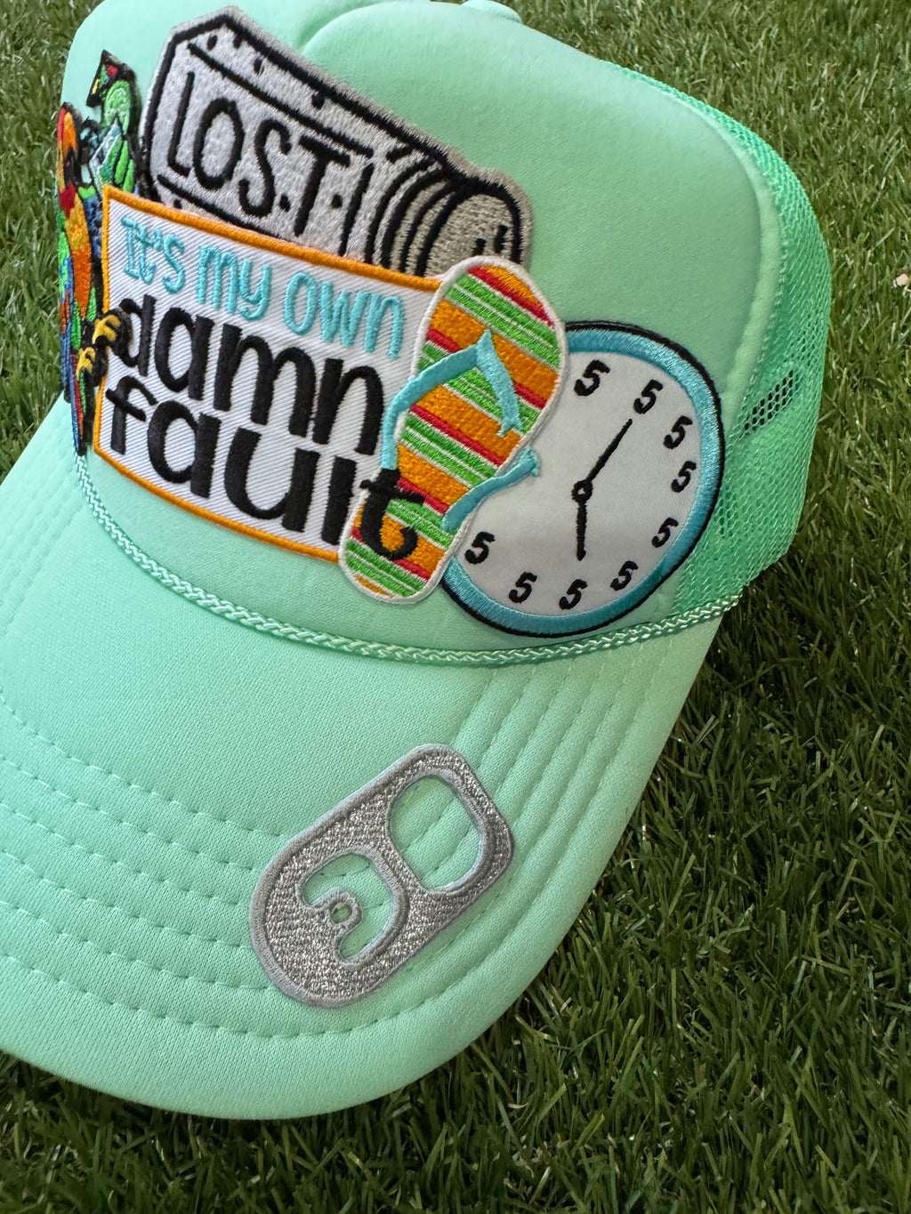 Jimmy Buffet theme trucker hat