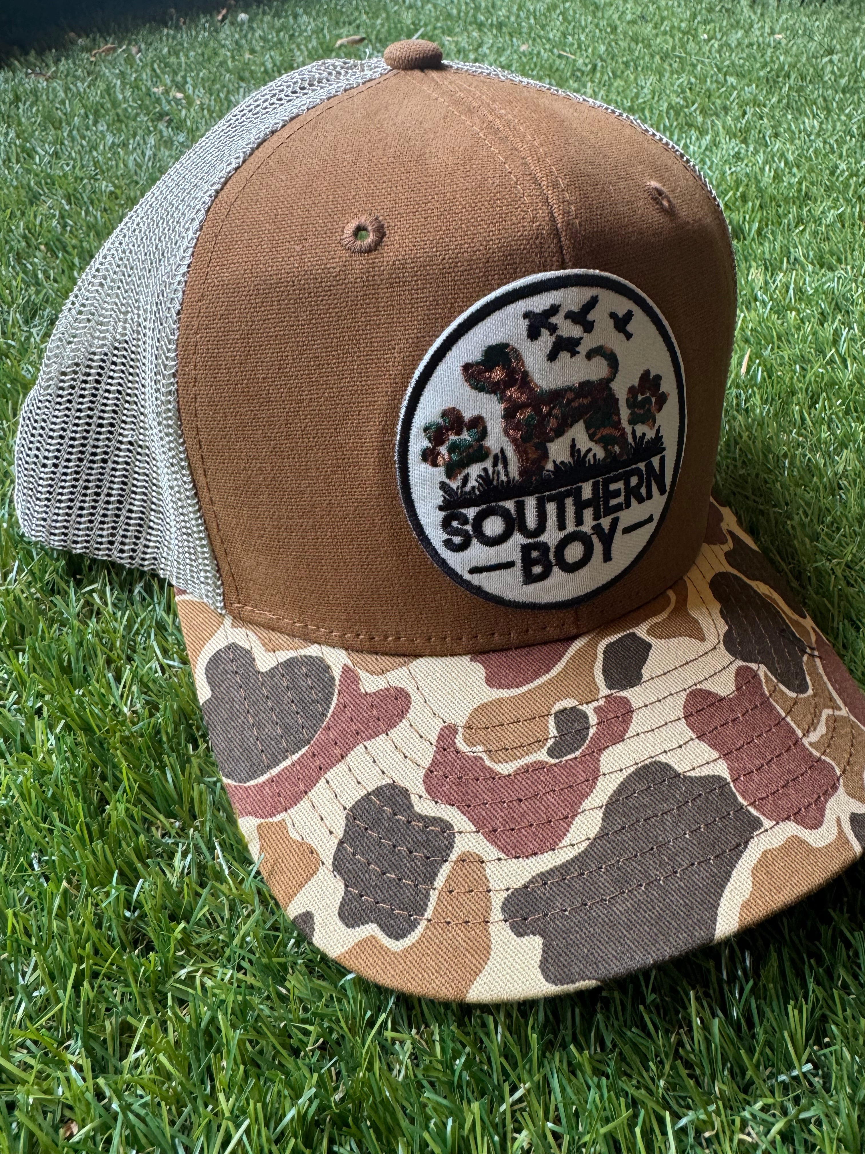 Southern Boy camouflage trucker hat