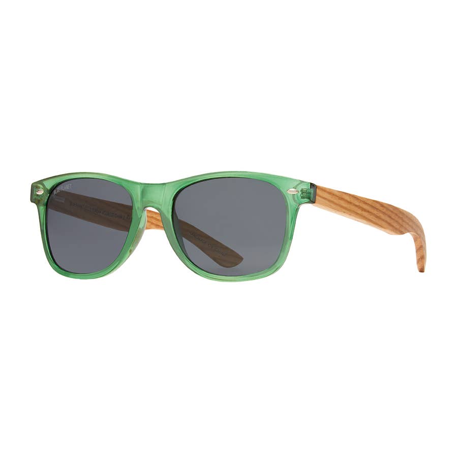 BP10267 NEW Bodie - Green/Walnut Wood - Smoke Polarized Lens