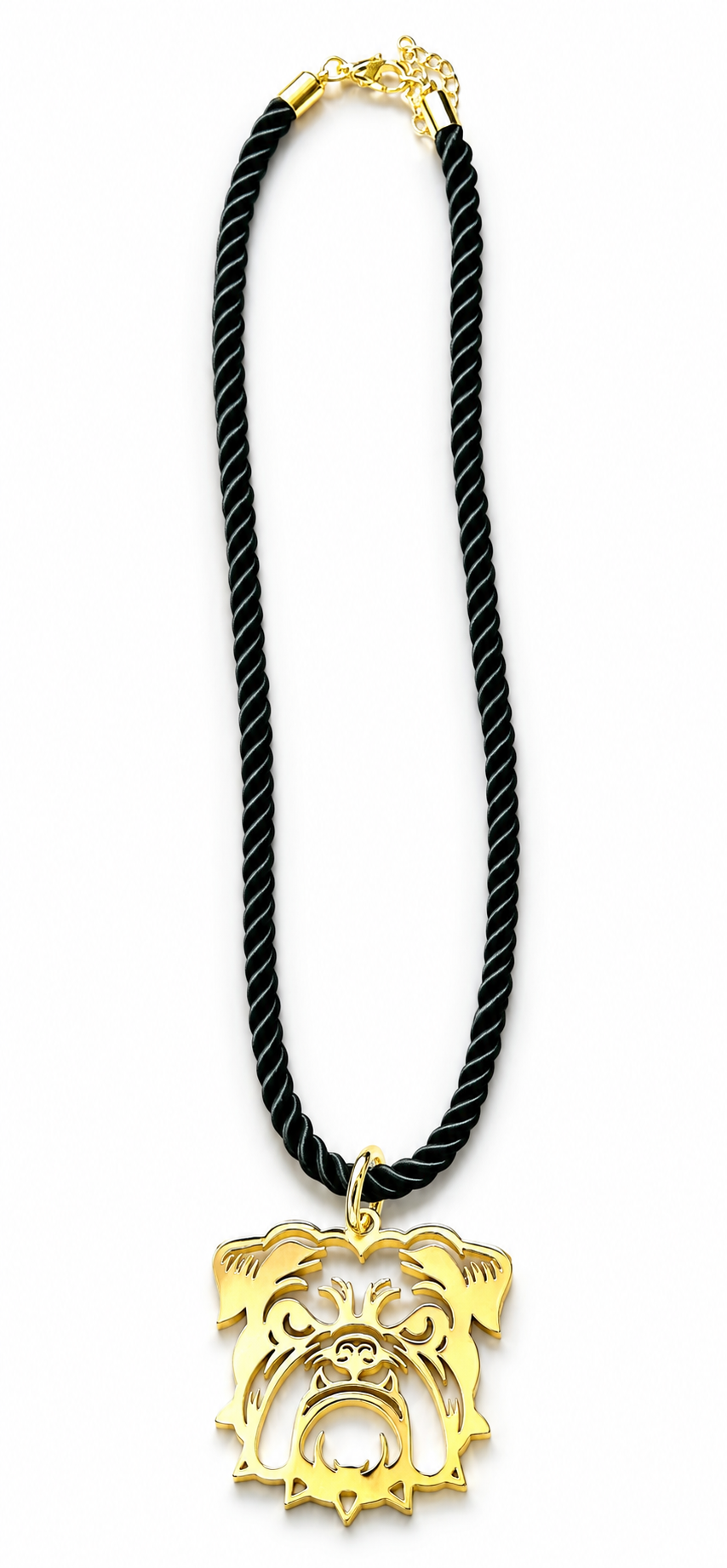 Game Day Cord Necklace|School Mascot Necklace: Tiger on Orange