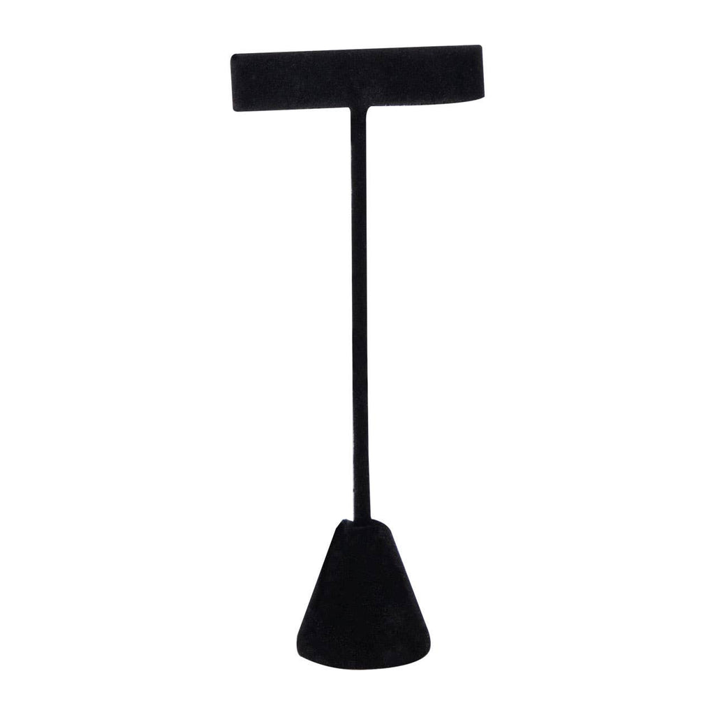 Black Velvet Earring T-Bar Display  - 6"H