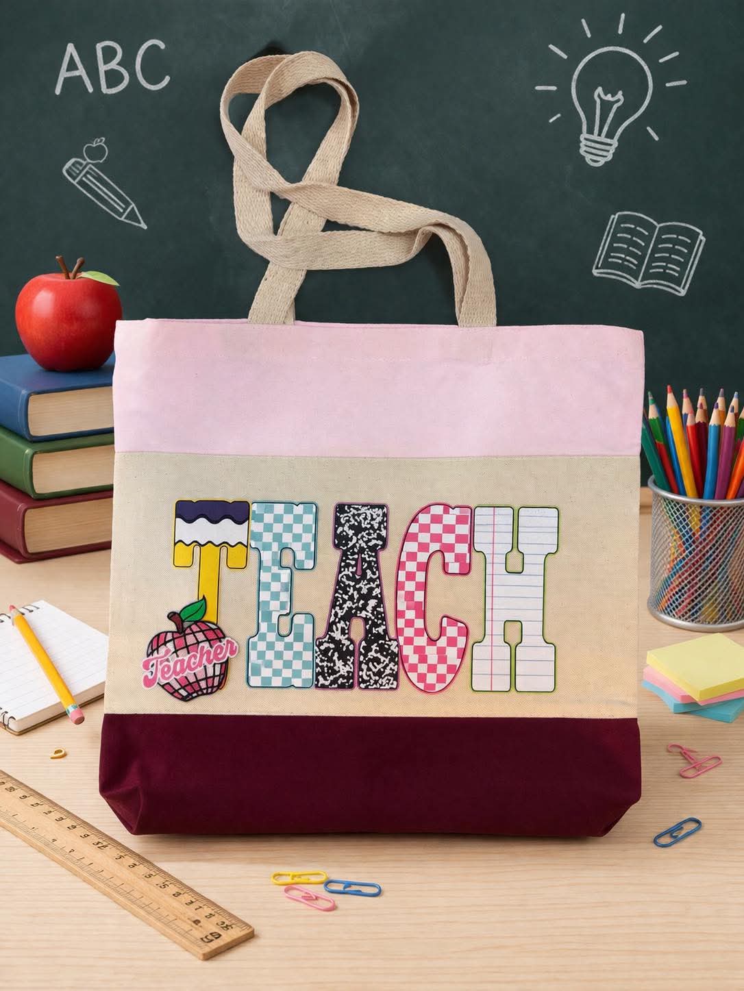 TEACH TOTE BAGS