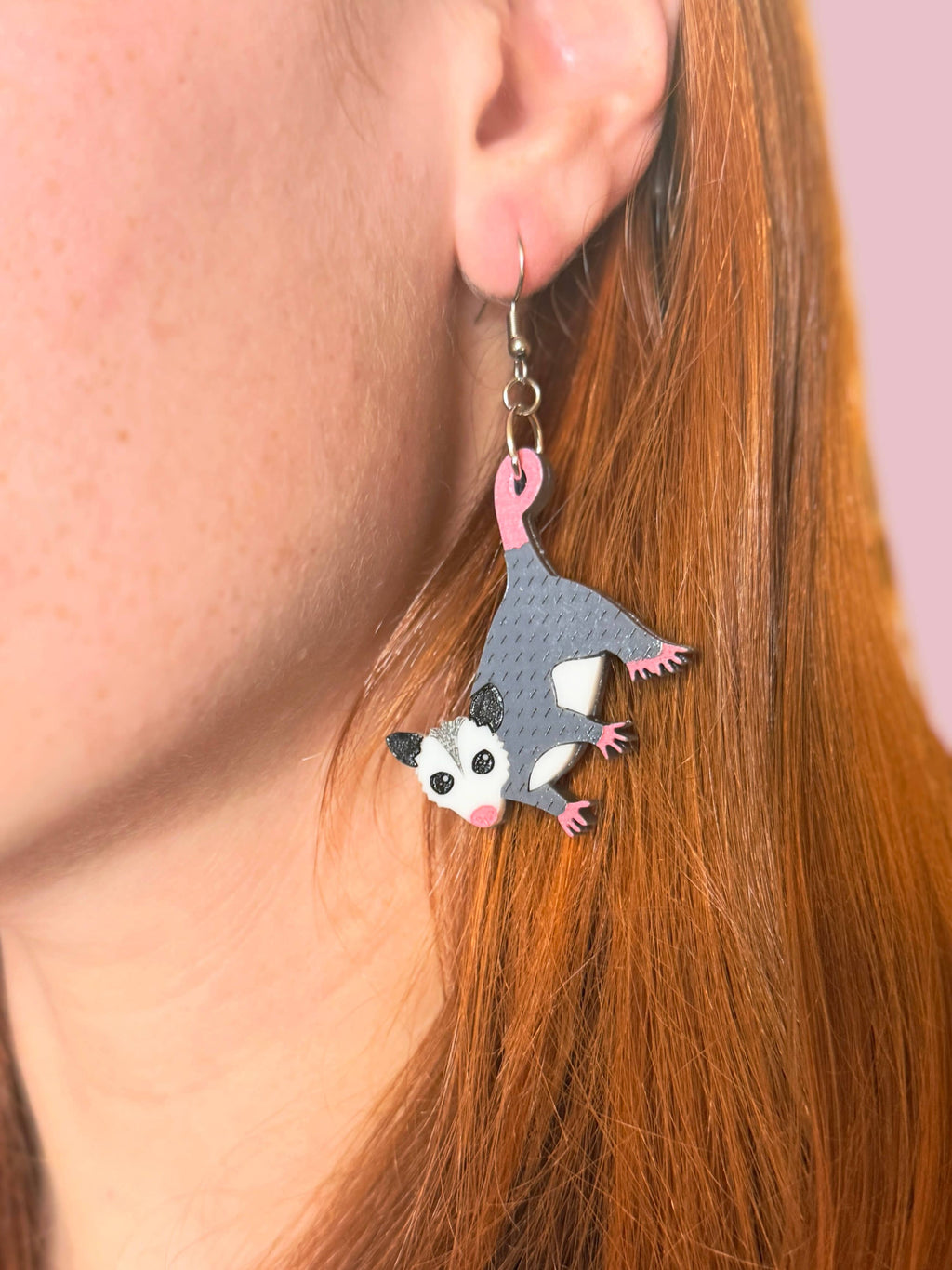 Baby Opossum Earrings