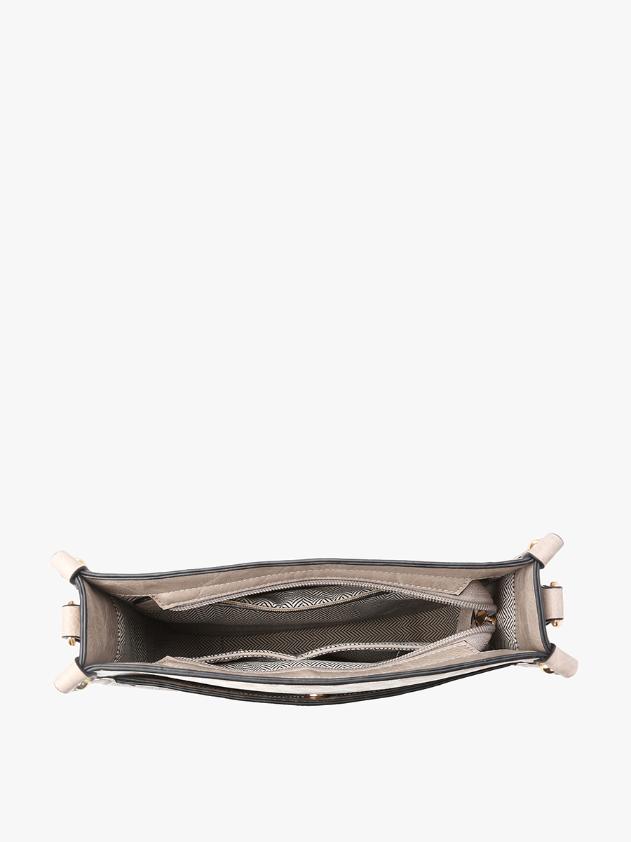 Posie Plaid Crossbody Bag – Removable Strap | M2168PLD : Tan