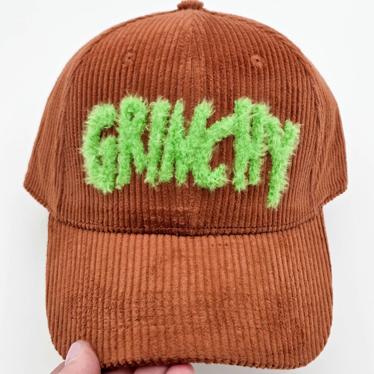 Grinchy Green Fluffy HAT Patch