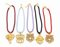 Game Day Cord Necklace|School Mascot Necklace: Tiger on Orange