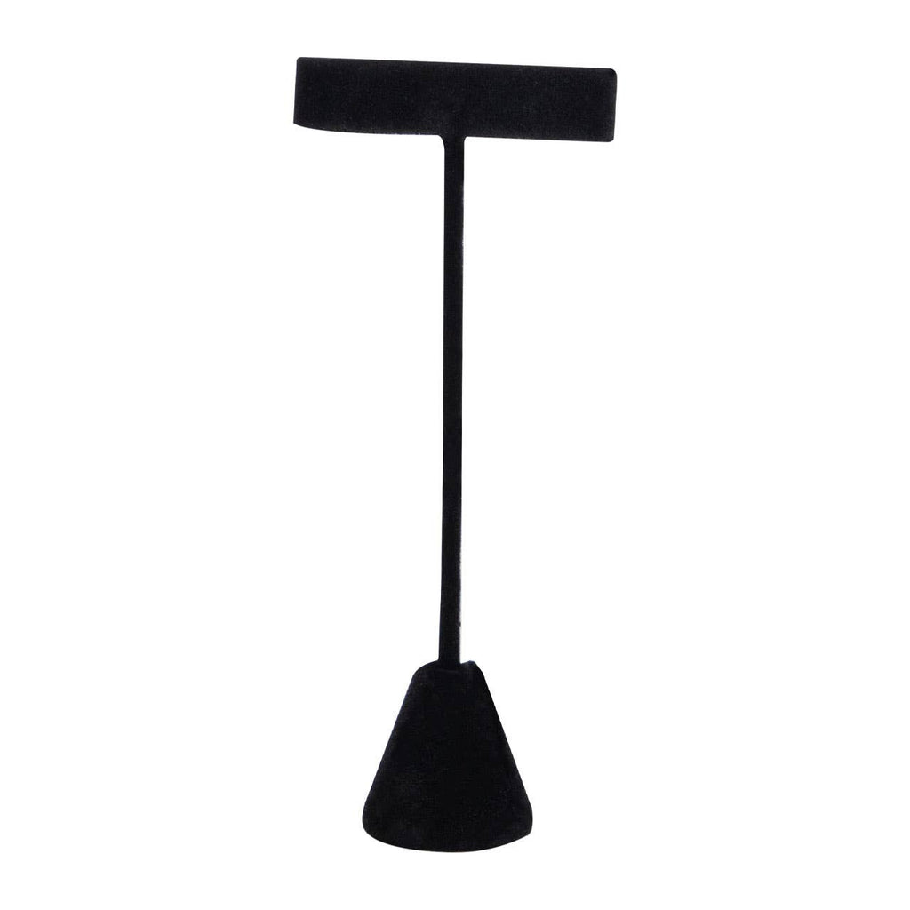 Black Velvet Earring T-Bar Display  - 6"H