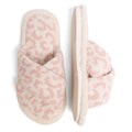 Luxury Soft Crossover Leopard Pattern Slipper: PINK / S/M
