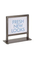 Boutique Raw Steel 5.5" X 7" Countertop Sign Holder