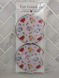 Silly Goose Car Coasters: Flower goose