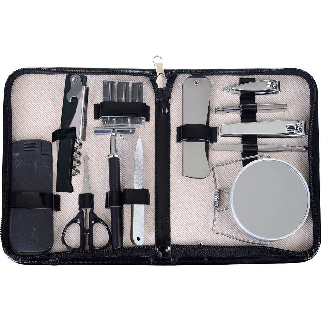 Mr. On the Move Grooming Kit | Men's Travel Toiletry Kit: Brown