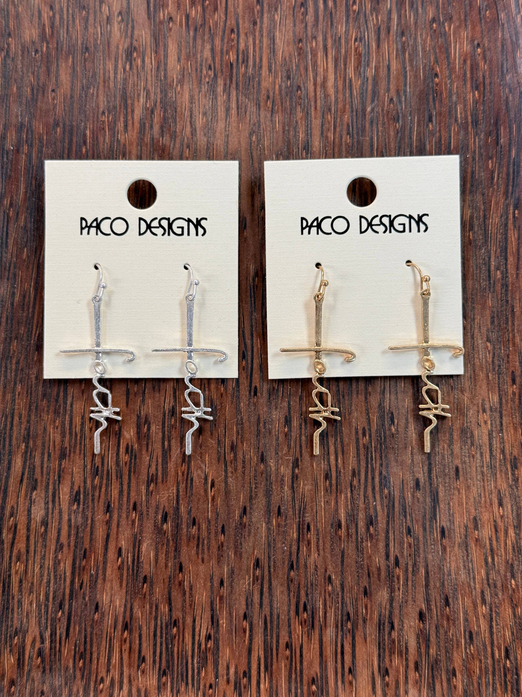 Faith in the Cross Dangle Earrings: Silver